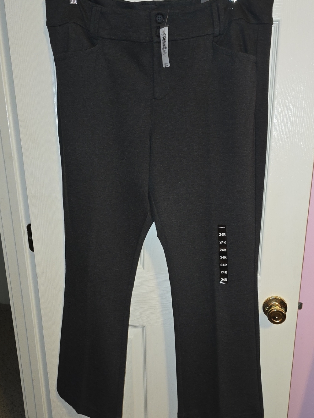 torrid‎ Charcoal Gray Women's Zip Button Knit Trousers